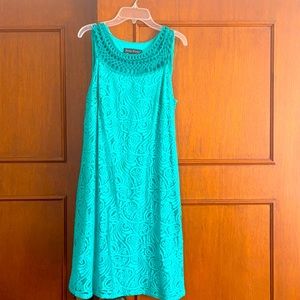 Aqua turquoise sleeveless dress